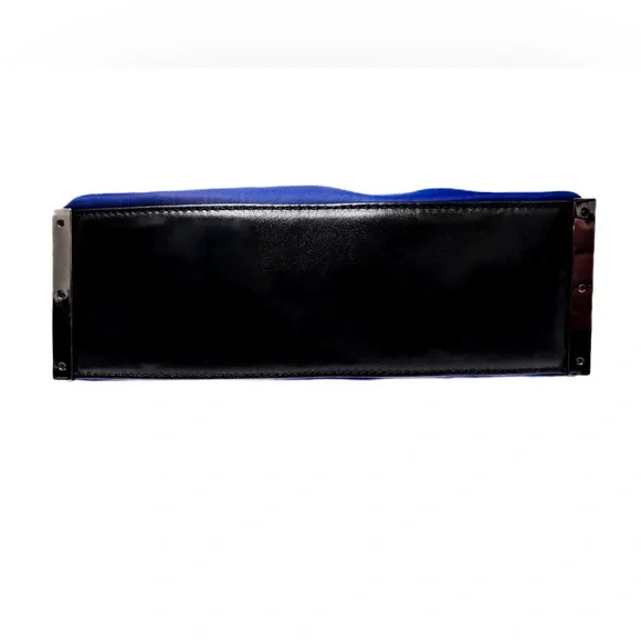 NEW - Botkier Cobalt Blue Nylon Crossbody Bag Chrome Accents & Adjustable Strap - Picture 7 of 8